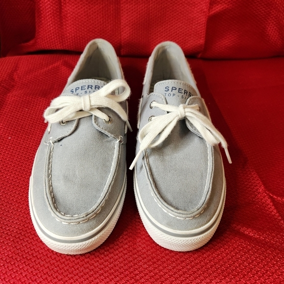 Sperry Shoes - Sperry Top Siders Women's size 9.5 Gray canvas sneakers